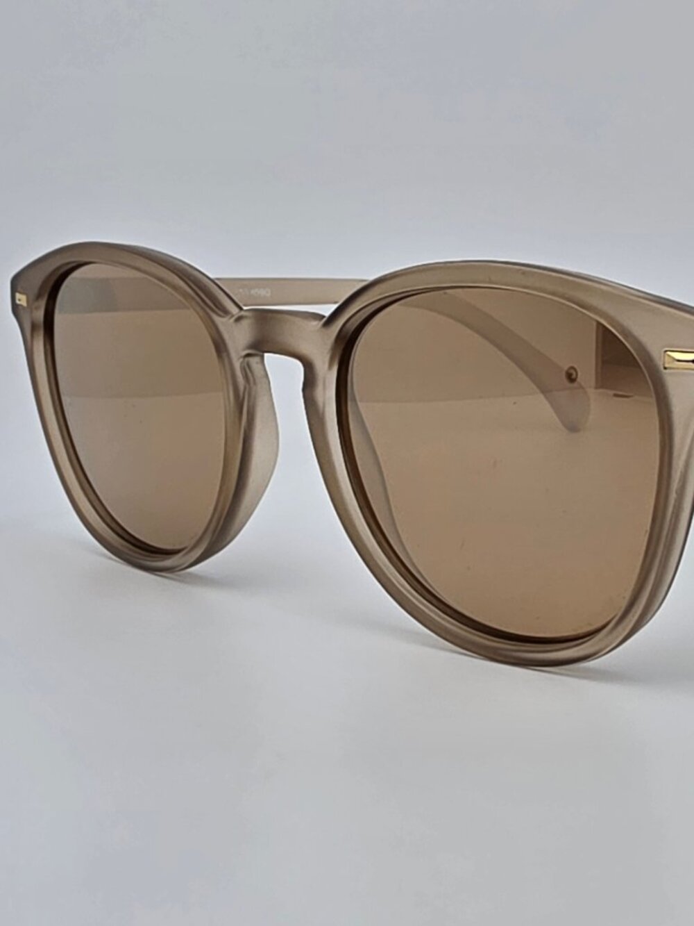 Le Specs Bandwagon Matte Stone Frame Copper Mirror Lens Sunglasses 51-20-146